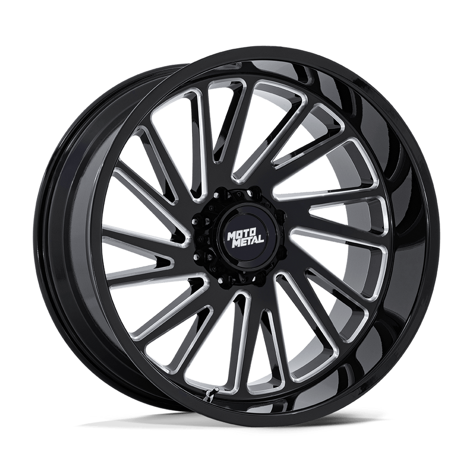 Moto Metal MO811 COMBAT Gloss Black Milled Wheel