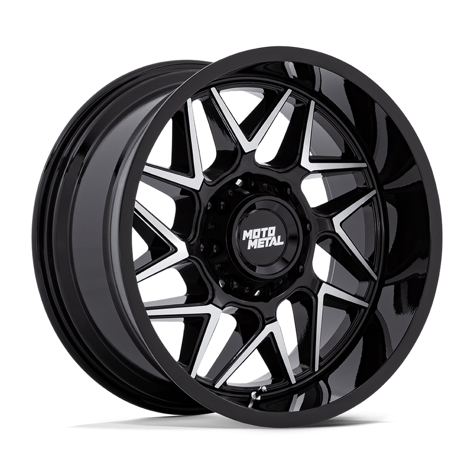 Moto Metal MO812 TURBINE Gloss Black W/ Machined Face Wheel