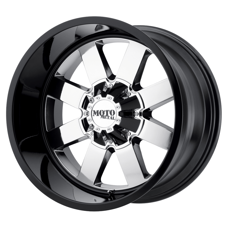 Moto Metal MO962 Pvd Center Gloss Black Lip Wheel