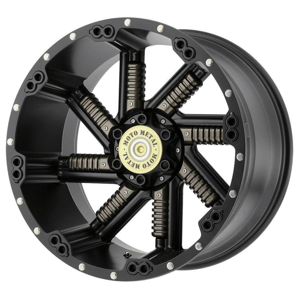Moto Metal MO979 BUCKSHOT Satin Black With Gun Metal Inserts Wheel