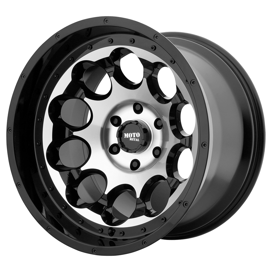 Moto Metal MO990 ROTARY Gloss Black Machined Wheel