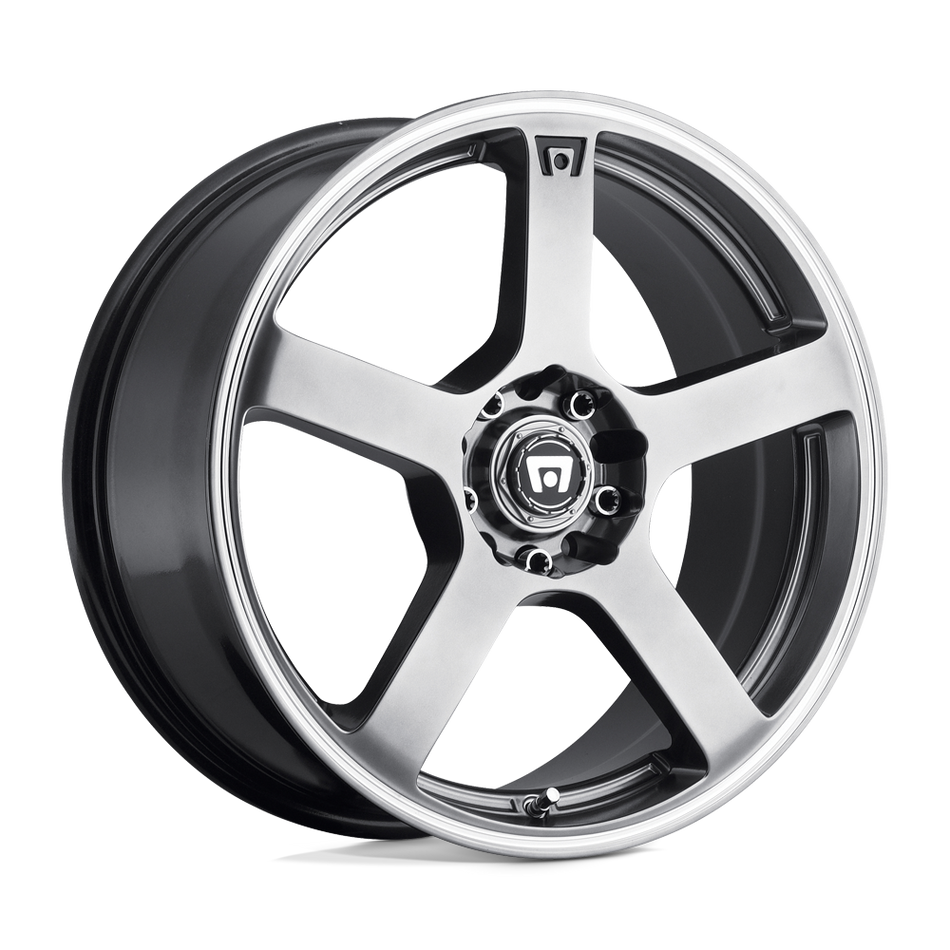 Motegi MR116 FS5 Dark Silver Machined Flange Wheel