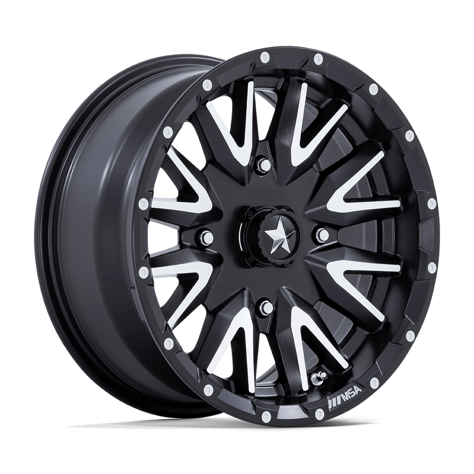 MSA Offroad Wheels M49 CREED Matte Black Machined Wheel