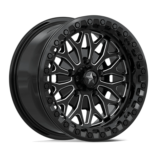 MSA Offroad Wheels MA53 BOLO UTV BEADLOCK GLOSS BLACK MILLED