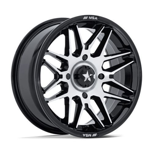 MSA Offroad Wheels M52 RADAR UTV GLOSS BLACK MACHINED