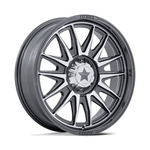 MSA Offroad Wheels M55 COMMANDER UTV PLATINUM W/ MACHINED FACE