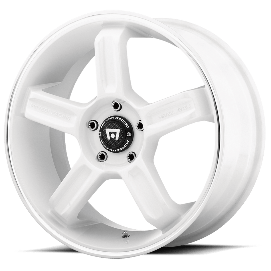 Motegi MR122 White W/ Machined Stripe Wheel
