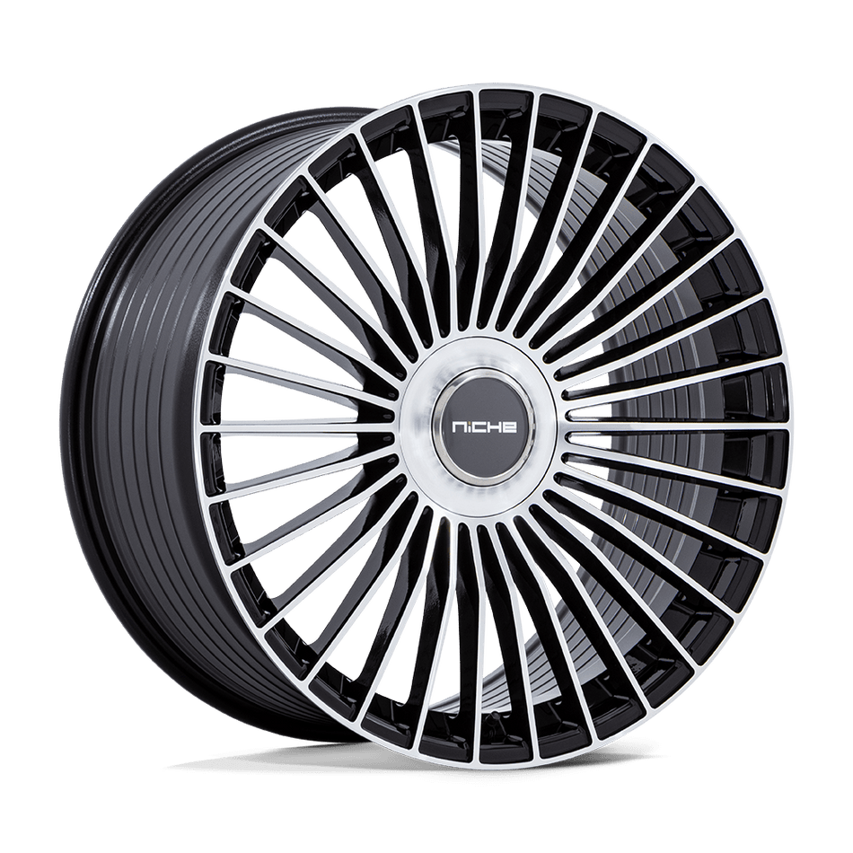 Niche 1PC NC282 SERENE Gloss Black W/ Machined Face Wheel