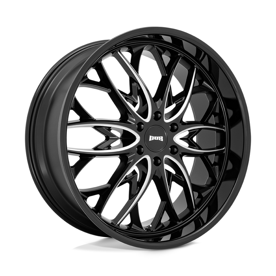 DUB 1PC S263 OG Gloss Black Milled Wheel
