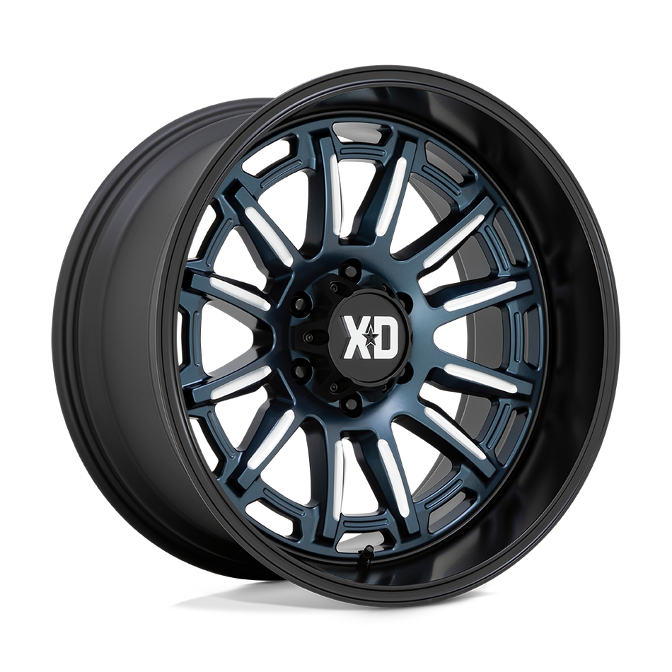 XD XD865 PHOENIX Metallic Blue Milled With Black Lip Wheel