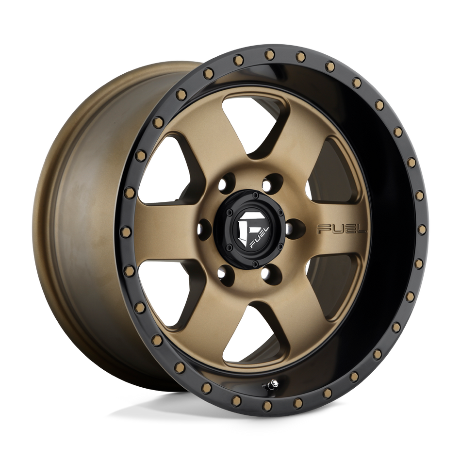 Fuel 1PC D617 PODIUM Matte Bronze Black Bead Ring Wheel