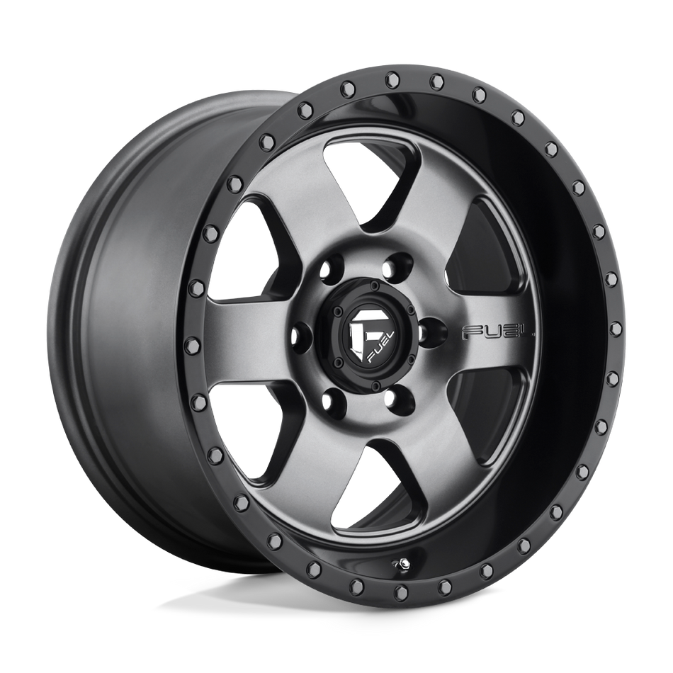 Fuel 1PC D619 PODIUM Matte Gun Metal Black Bead Ring Wheel