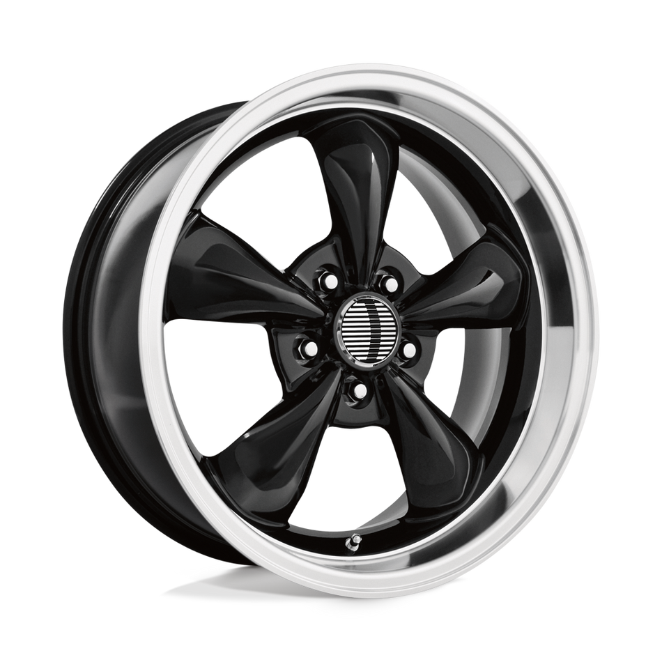 Performance Replicas PR106 Gloss Black/Machined Lip Wheel
