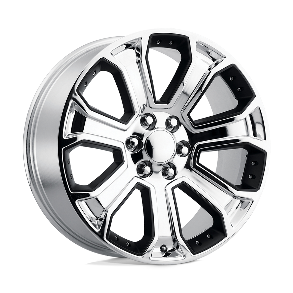 Performance Replicas PR113 Chrome With Matte Black Accents Wheel