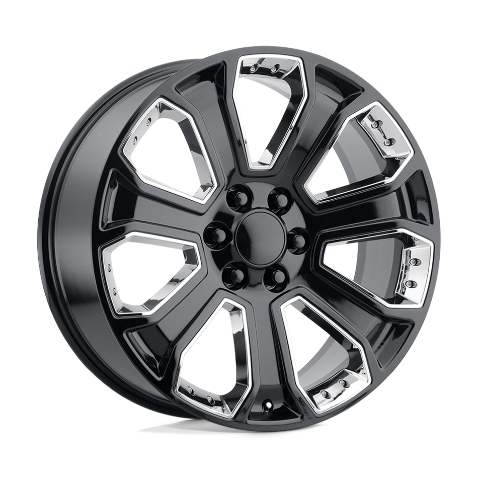 Performance Replicas PR113 Gloss Black With Chrome Accents Wheel