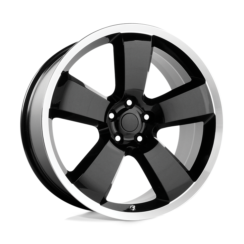 Performance Replicas PR119 Gloss Black/Machined Lip Wheel