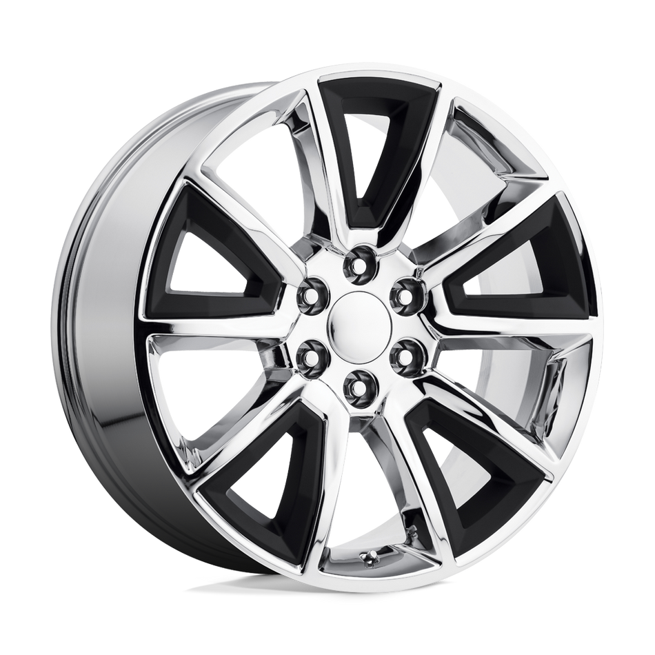 Performance Replicas PR168 Chrome With Matte Black Accents Wheel