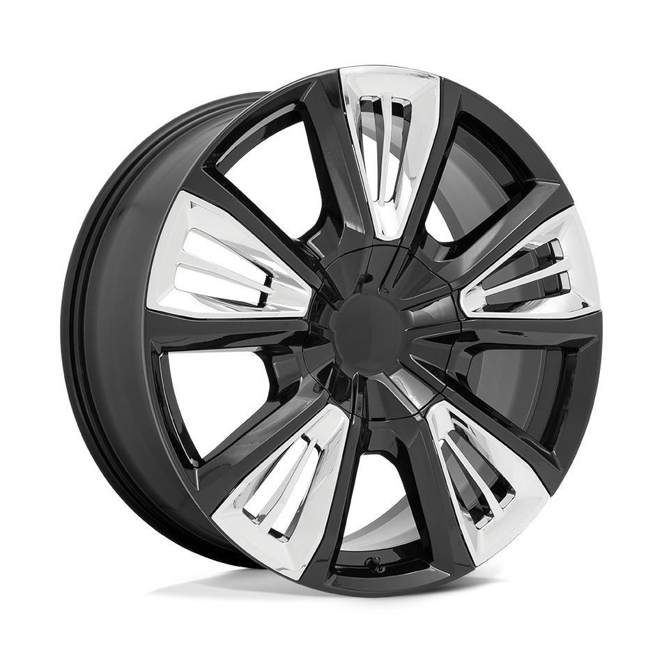 Performance Replicas PR212 Gloss Black With Chrome Accents Wheel