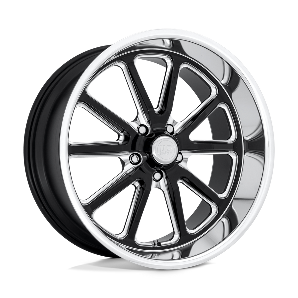 US Mag 1PC U117 RAMBLER Gloss Black Milled Wheel