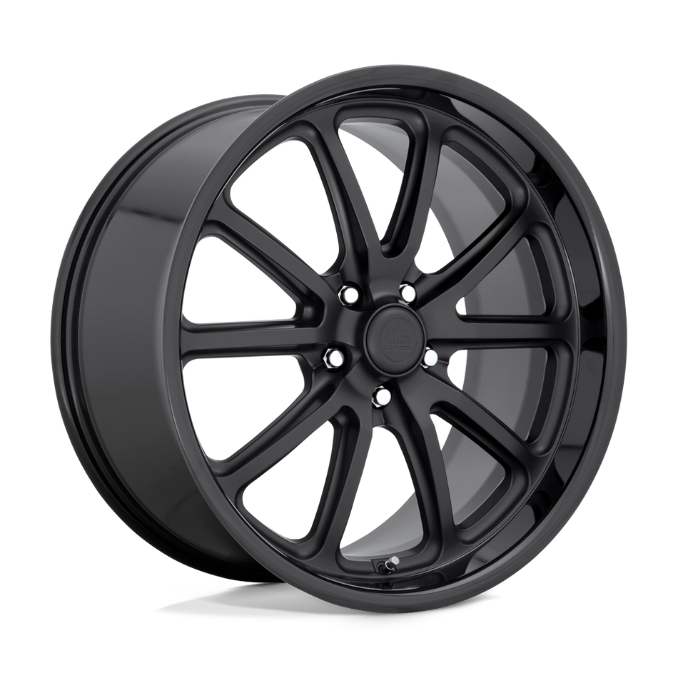 US Mag 1PC U123 RAMBLER Gloss Black Matte Black Wheel