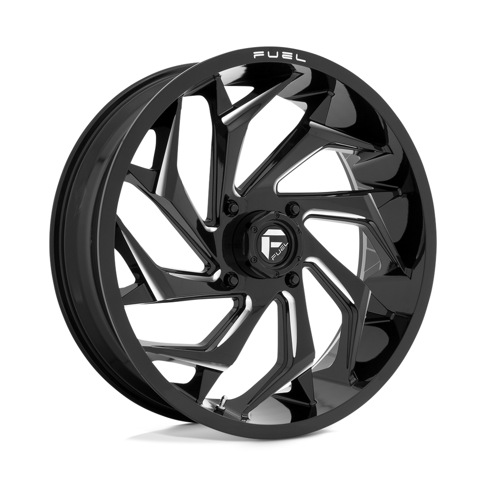 Fuel UTV D753 REACTION Gloss Black Milled Wheel