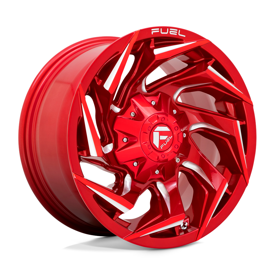Fuel 1PC D754 REACTION Candy Red Milled Wheel