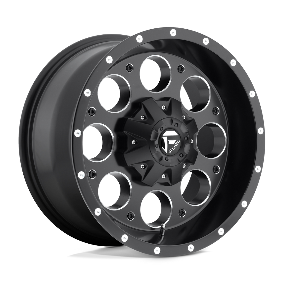 Fuel 1PC D525 REVOLVER Matte Black Milled Wheel