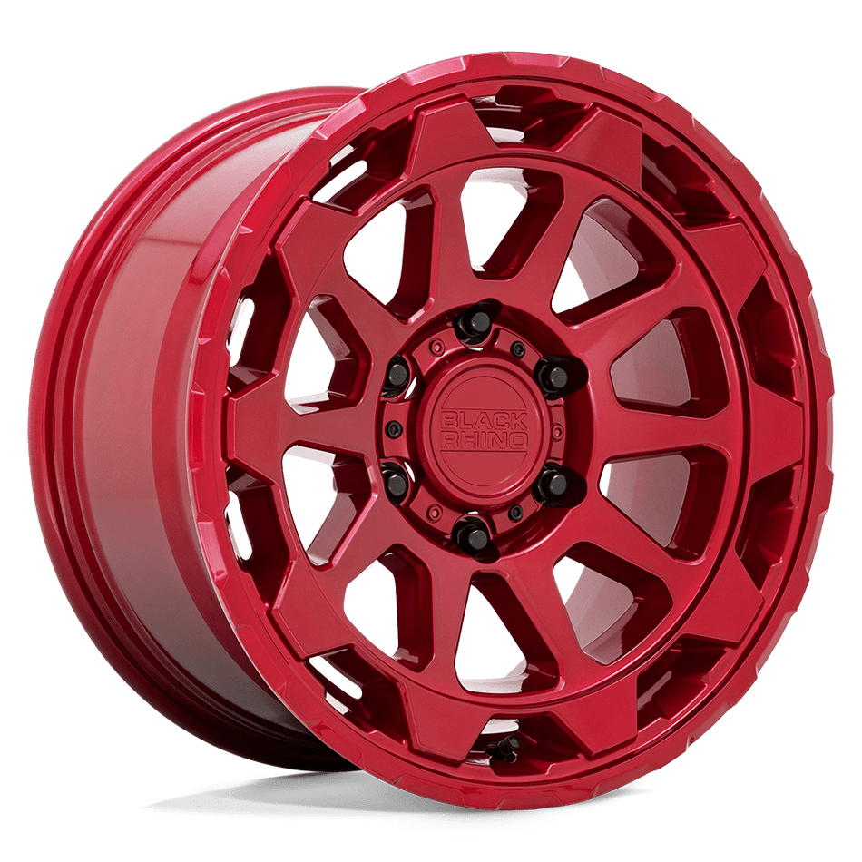 Black Rhino Hard Alloys ROTOR Candy Red Wheel