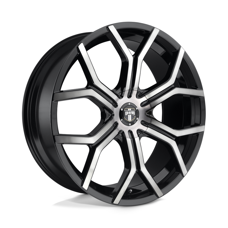 DUB 1PC S209 ROYALTY Gloss Machined Double Dark Tint Wheel