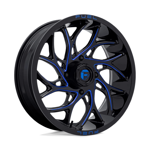 Fuel UTV D778 RUNNER UTV GLOSS BLACK MILLED W/ CANDY BLUE TINT