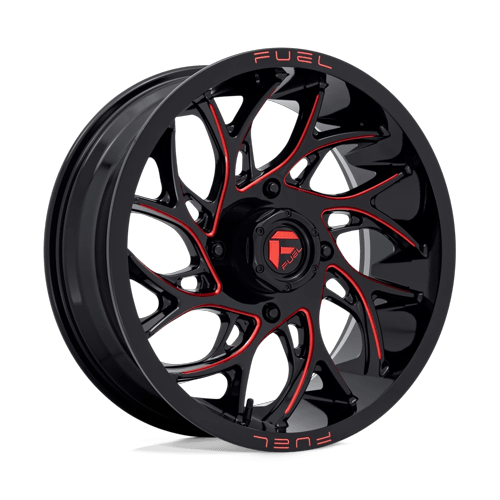 Fuel UTV D779 RUNNER UTV GLOSS BLACK MILLED W/ CANDY RED TINT