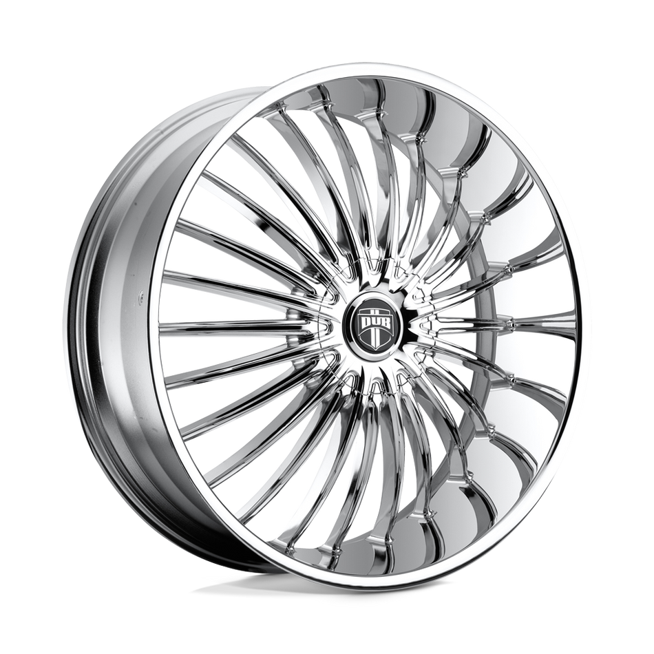 DUB 1PC S140 SUAVE Chrome Plated Wheel