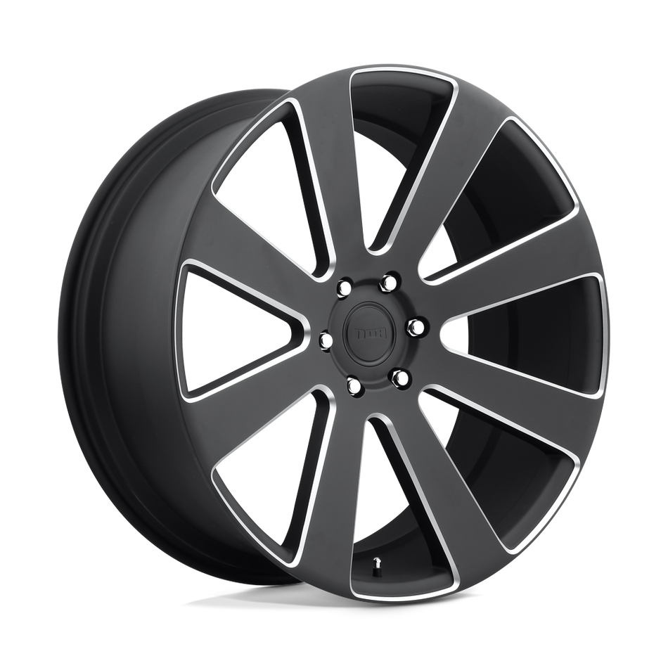 DUB 1PC S187 8-BALL Matte Black Milled Wheel