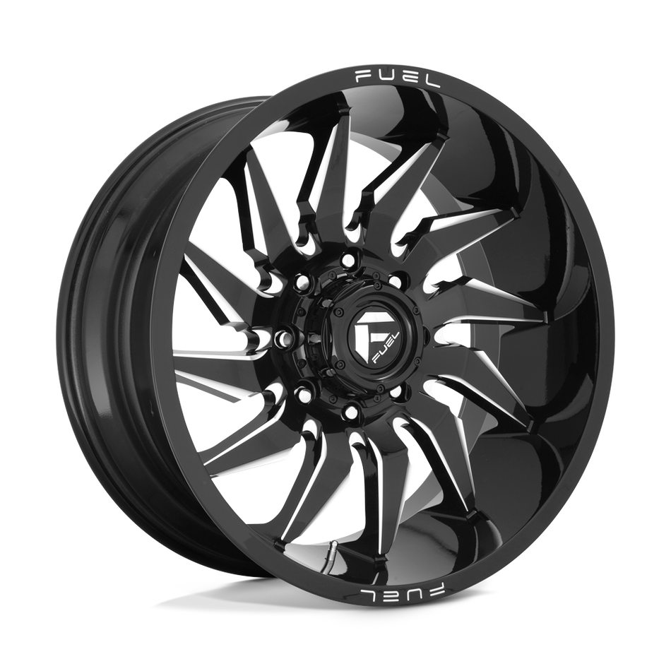 Fuel 1PC D744 SABER Gloss Black Milled Wheel