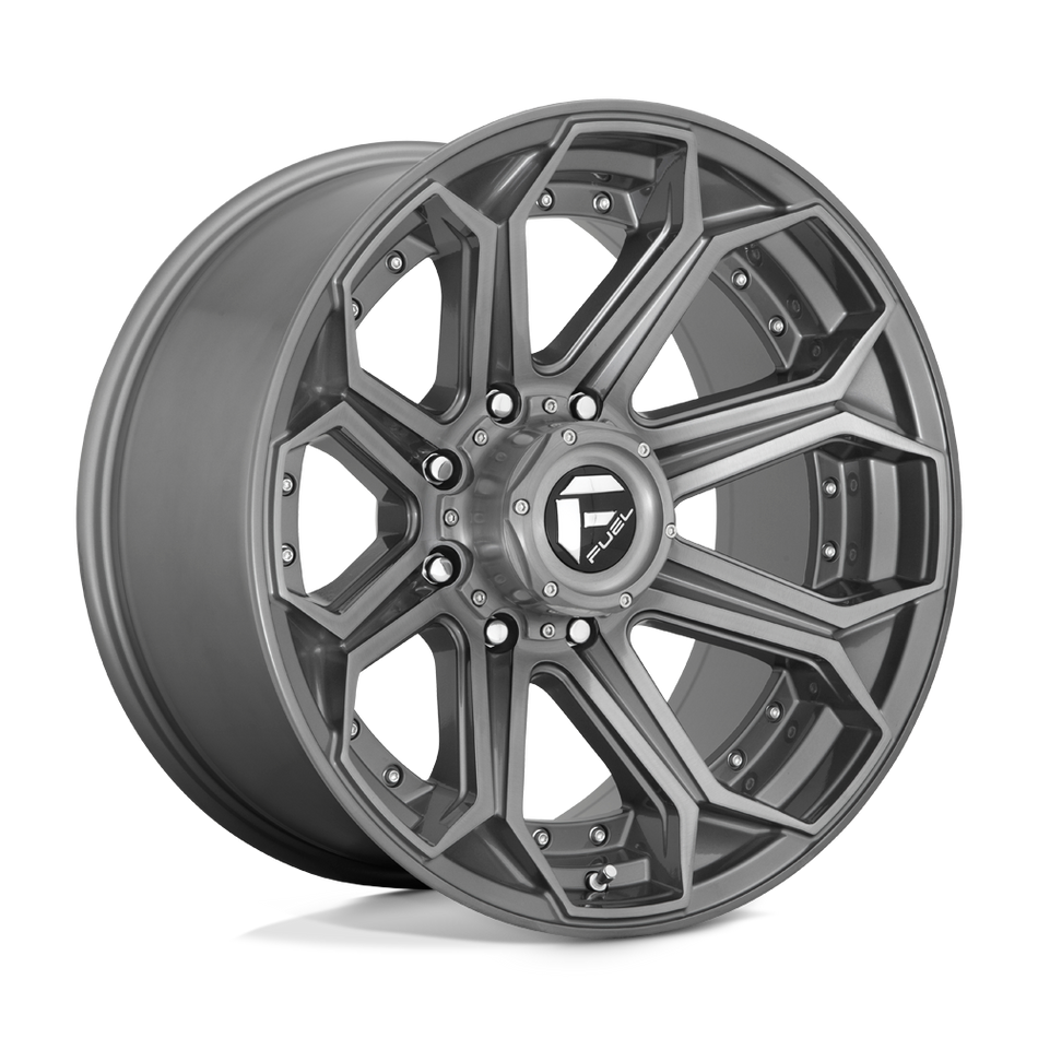 Fuel 1PC D705 SIEGE Brushed Gun Metal Tinted Clear Wheel