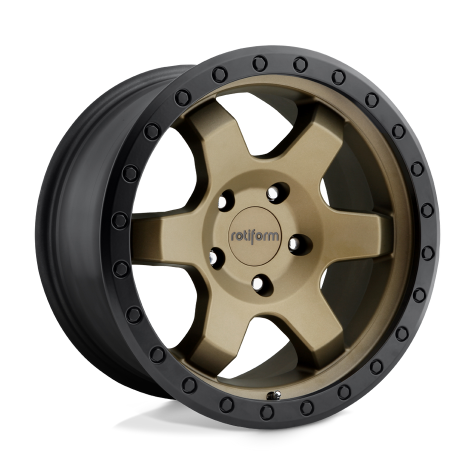 Rotiform R150 SIX-OR Matte Bronze Black Bead Ring Wheel
