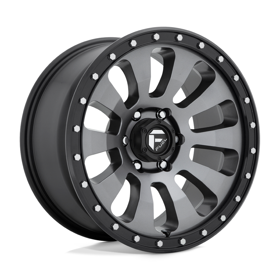 Fuel 1PC D648 TACTIC Matte Gun Metal Black Bead Ring Wheel