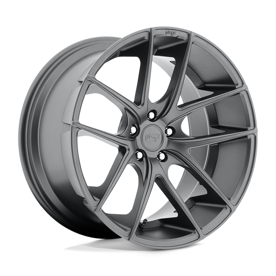Niche 1PC M129 TARGA Matte Gun Metal Wheel
