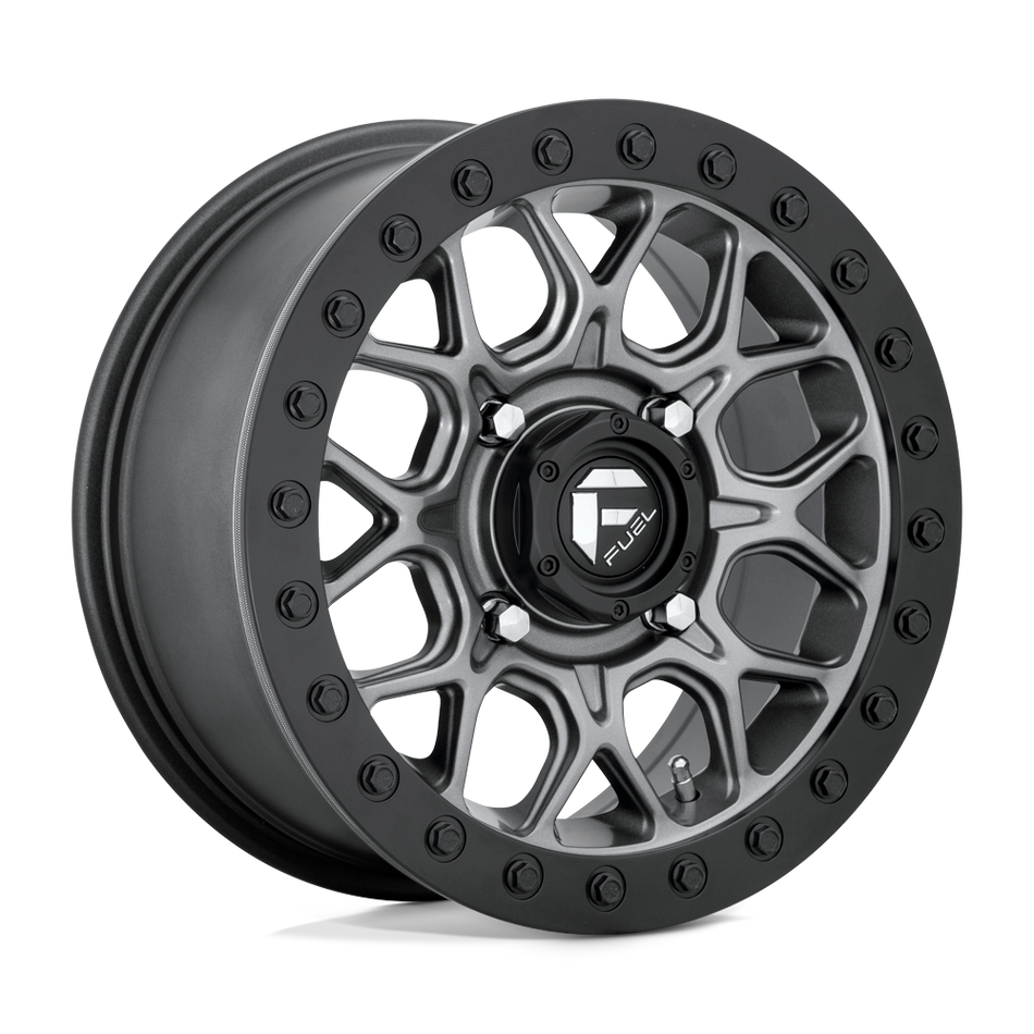 Fuel UTV D919 TECH BEADLOCK Matte Gun Metal Black Bead Ring Wheel