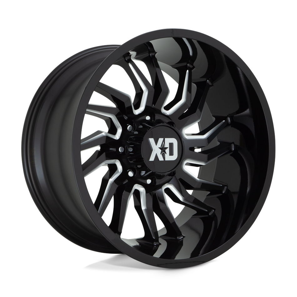 XD XD858 TENSION Gloss Black Milled Wheel