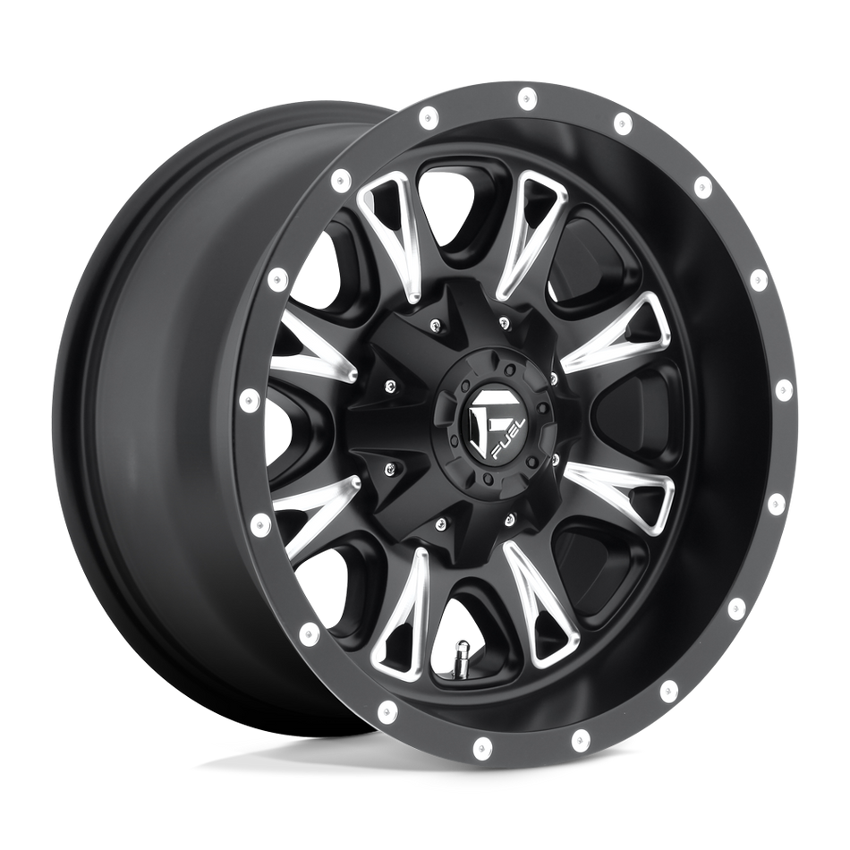 Fuel 1PC D513 THROTTLE Matte Black Milled Wheel