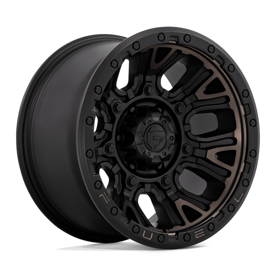 Fuel 1PC D824 TRACTION Matte Black With Double Dark Tint Wheel