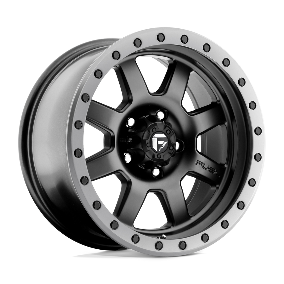 Fuel 1PC D551 TROPHY Matte Black Gun Metal Ring Wheel