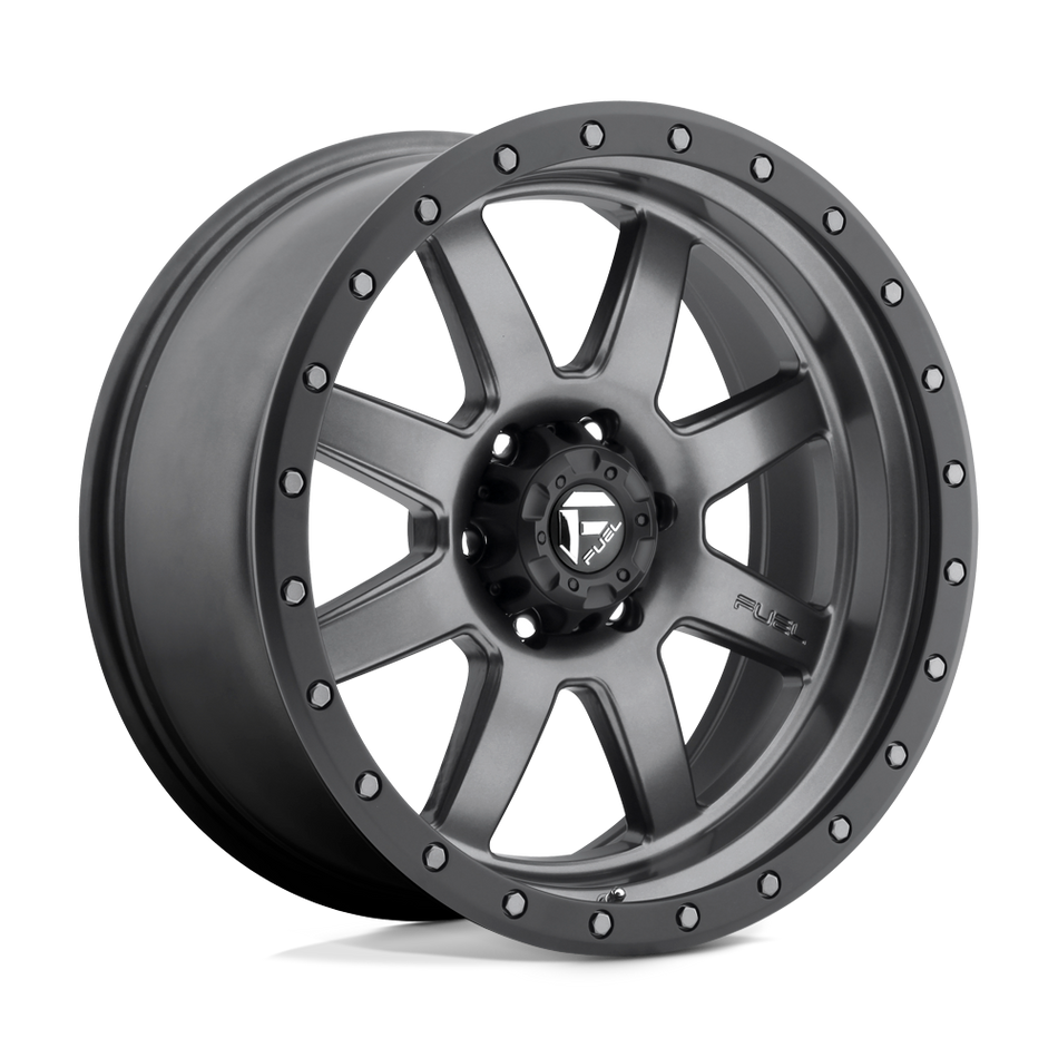 Fuel 1PC D552 TROPHY Matte Gun Metal Black Bead Ring Wheel