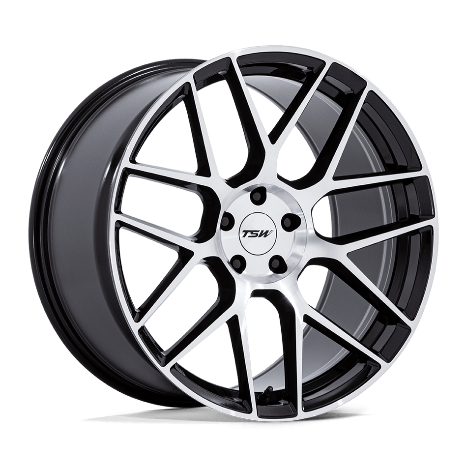 TSW TW002 LASARTHE Gloss Black Machined Wheel