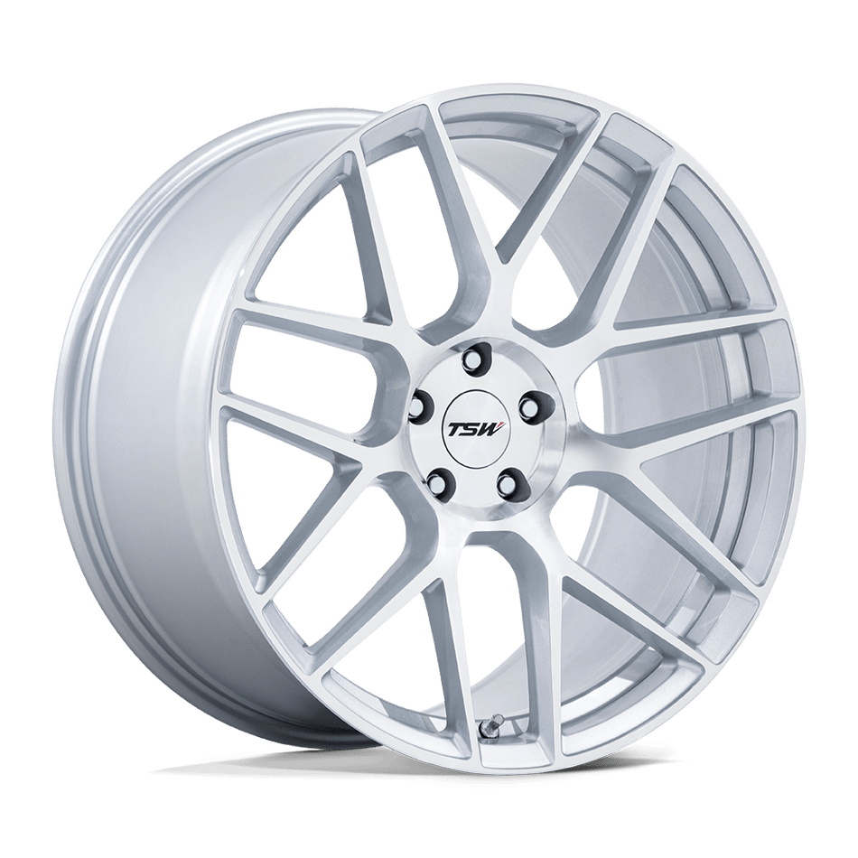 TSW TW002 LASARTHE Gloss Silver Machined Wheel