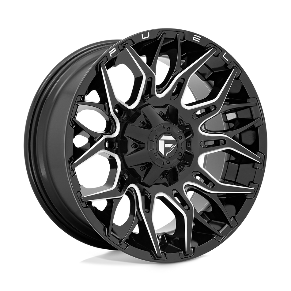 Fuel 1PC D769 TWITCH Glossy Black Milled Wheel