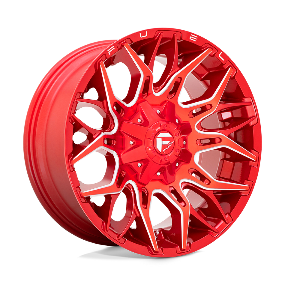 Fuel 1PC D771 TWITCH Candy Red Milled Wheel