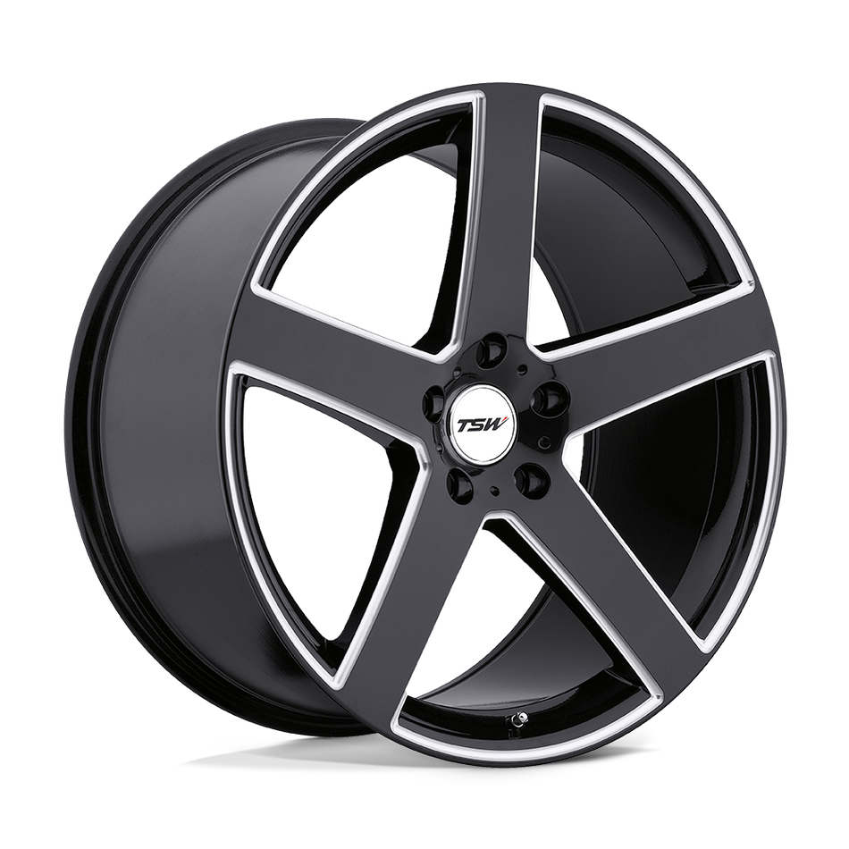 TSW RIVAGE Gloss Black W/ Milled Spoke Wheel