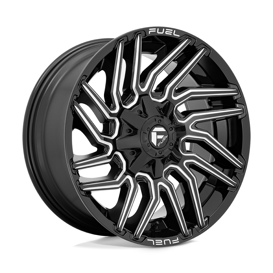 Fuel 1PC D773 TYPHOON Gloss Black Milled Wheel